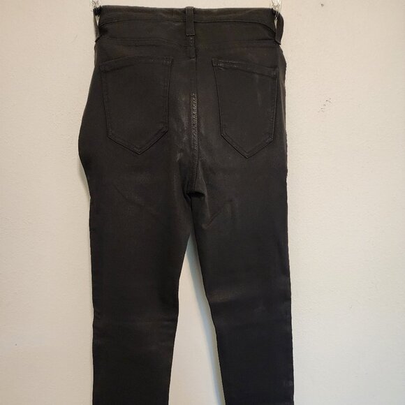 NWT Nine‎ West Black, Faux Leather, High Rise, Skinny Jeans - Picture 6 of 7